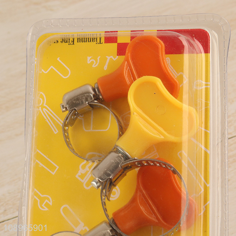 Good Quality 3PCS Key Type Adjustable Hose Clamps with Plastic Handle