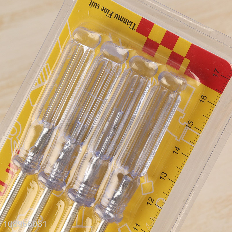 Good Quality 4PCS Screwdrivers Set with Phillips & Slotted Screwdrivers