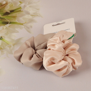 Hot items 2pcs polyester hair ring hair rope for hair accessories