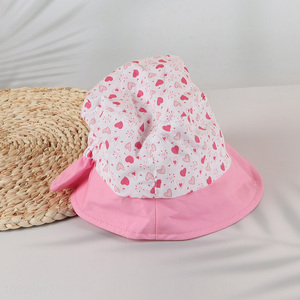 Hot selling heart pattern fisherman hat sun hat for outdoor