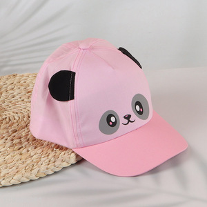 Good quality cartoon panda kids baseball hat for sale