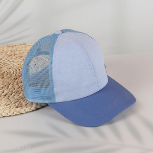 Hot products breathable blue summer hat baseball hat