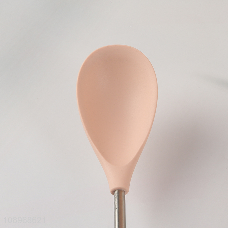 Low price silicone home restaurant kitchen utensils basting spoon