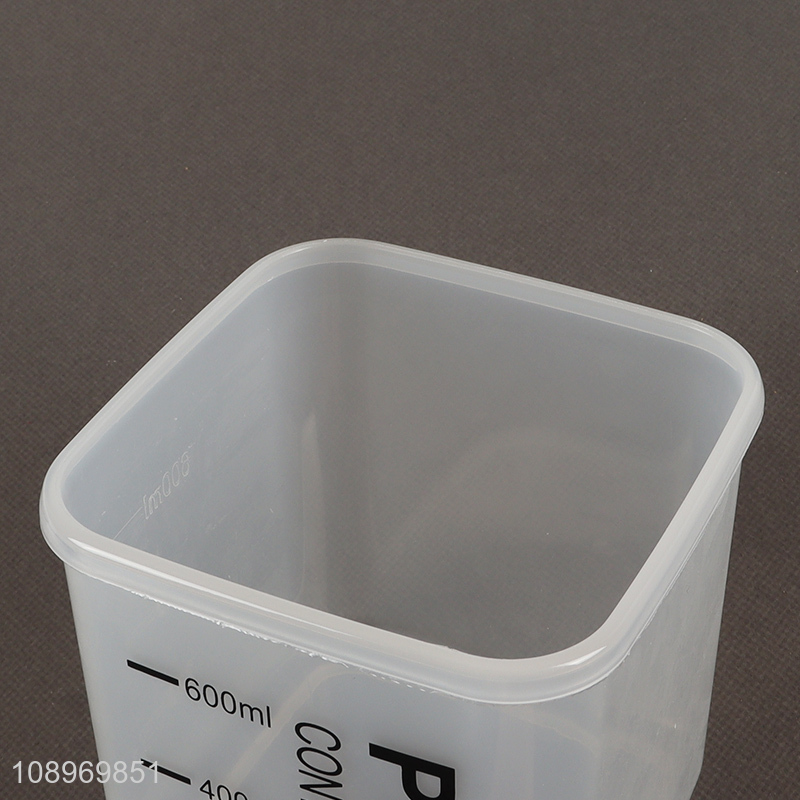 Factory price clear sealed food container plastic storage jar