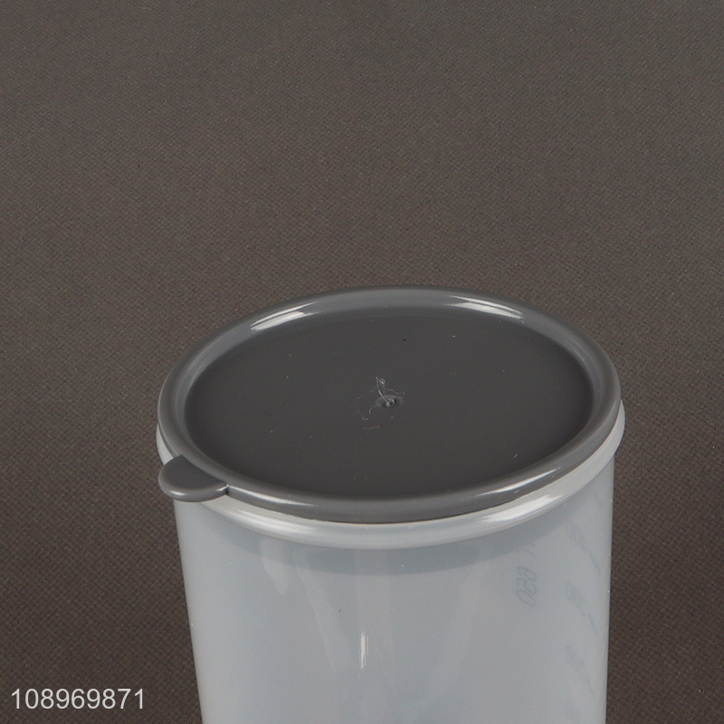 Top selling 3pcs clear plastic food container sealed storage jar