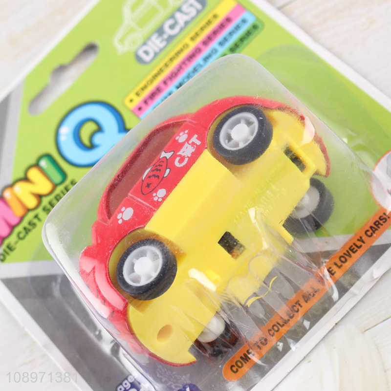 Online Wholesale Mini Cartoon Pull Back Alloy Car Toy for Kids Age 3+