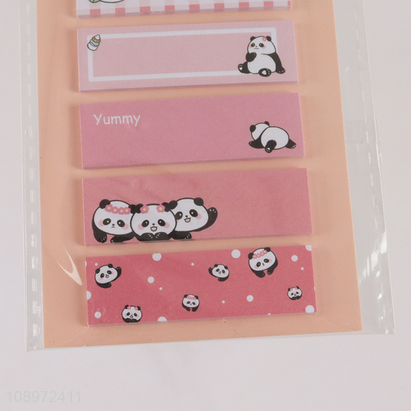 Latest products cartoon panda series sticky notes post-it notes