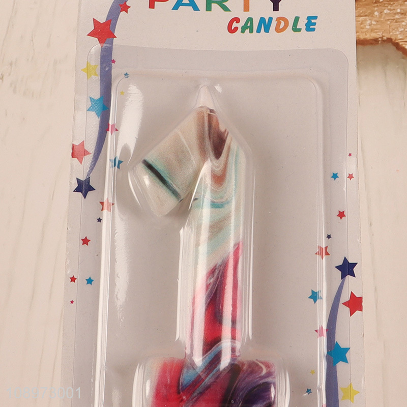 Factory supply birthday cake decoration number1 candle for sale