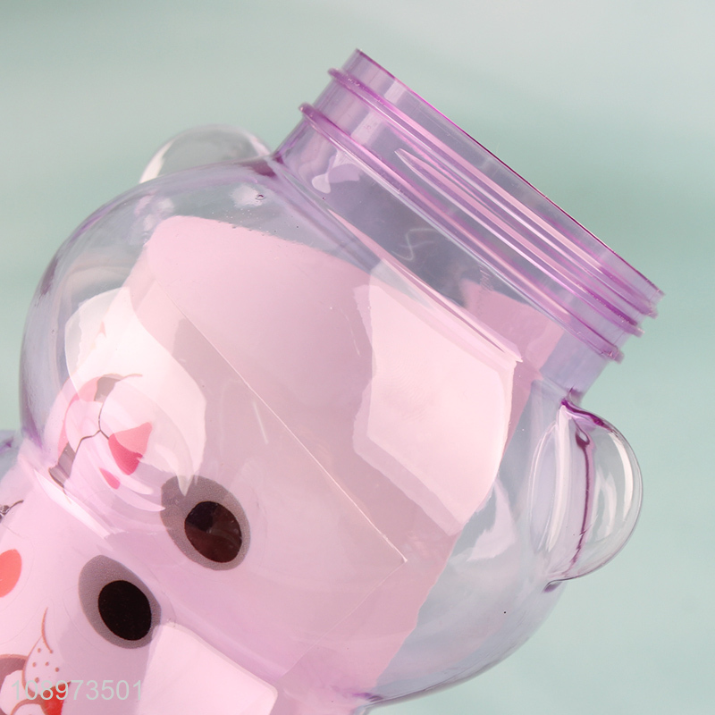 New Arrival 450ml Cute Plastic Water Bottle for Kids Teens