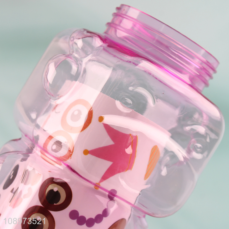 New Product 650ml Cute Plastic Water Bottle for Kids Girls