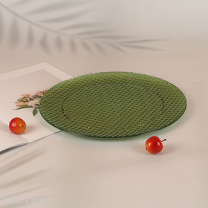 Hot products round plastic fruits plate snack plate for sale