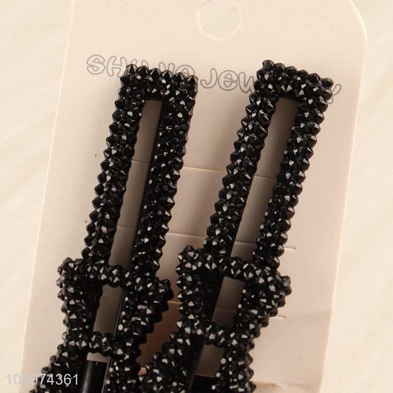 Hot Selling 2PCS Hollow Metal Hair Clips Iron Hair Clips