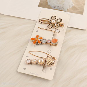 Good Quality 5PCS Trendy Elegant Hair Clips Hair Barrettes