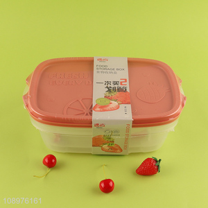 Online wholesale rectangle plastic food container <em>storage</em> <em>box</em> with lid