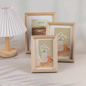 Good Quality 4X6 5X7 6X8 MDF Wooden Wall and Tabletop Display Photo Frame