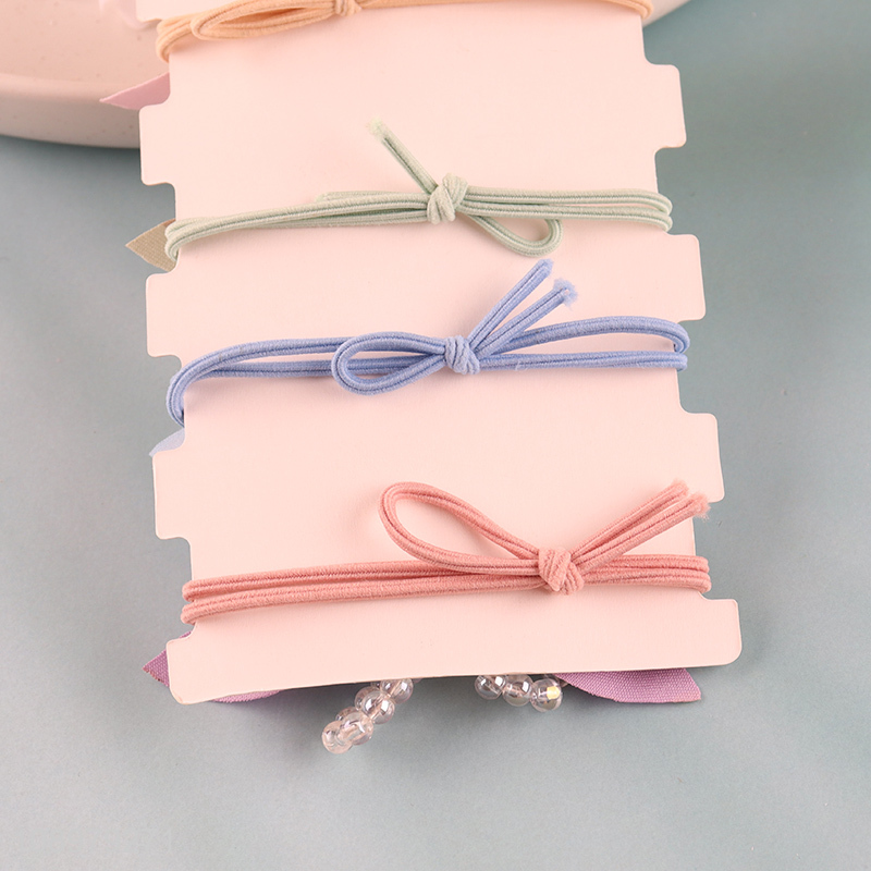 Hot products 5pcs bowknot girls hair ring hair rope for hair accessories