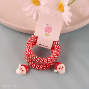 Latest products christmas series girls elastic hair ring hair rope set