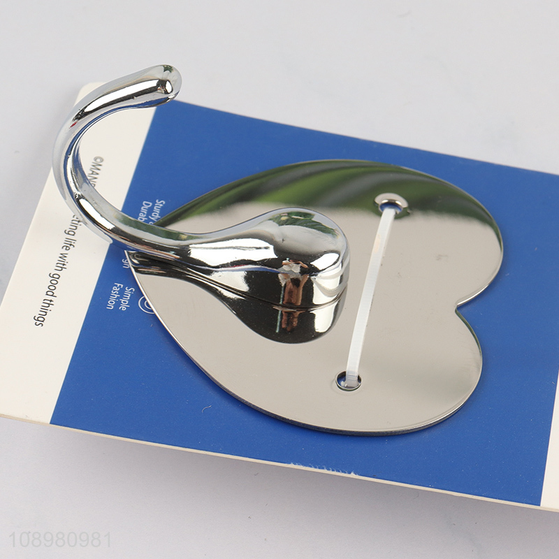 High quality heart shape stainless steel hook wall-mounted hook