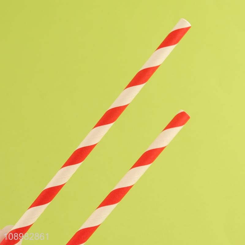 Factory price party supplies christmas series paper disposable drinking straw