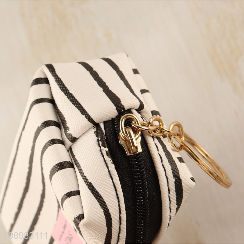 Top quality portable pu coin purse with zipper