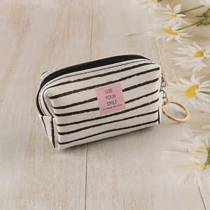 Top quality portable pu coin purse with zipper