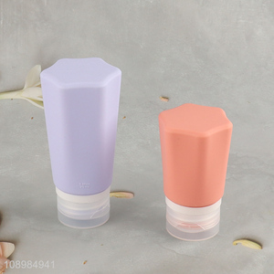 Best price portable silicone empty bottle travel toiletries bottle