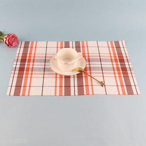 Good selling rectangle anti-slip textilene place mat dinner mat wholesale