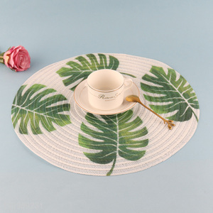 Good quality round non-slip dinner mat place mat for home restaurant