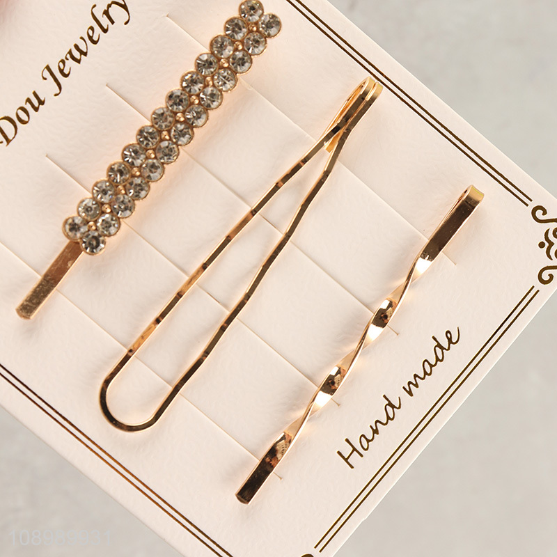 Good quality fashionable alloy hair accessories diamond-encrusted hairpin