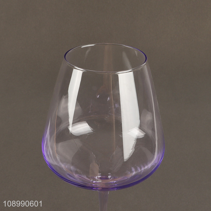 China Imports Colored Wine Glasses Stemmed Corktail Whiskey Glasses