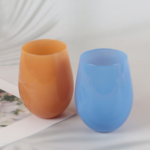 New Arrival Colorful Stemless Water Glasses Opaque Wine Glasses Tumbler