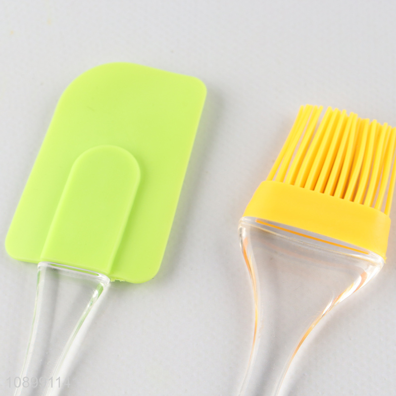 Hot selling 2pcs silicone barbecue brush oil brush wholesale