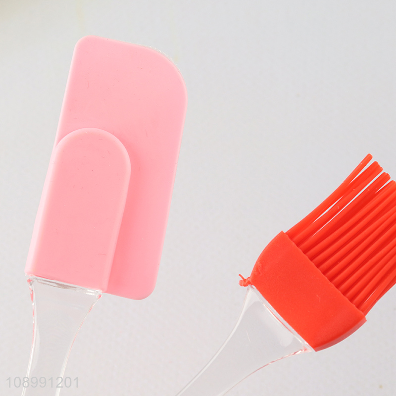 Factory price silicone barbecue brush oil brush set for home