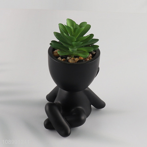 Good quality home decor mini artificial potted plant fake plants