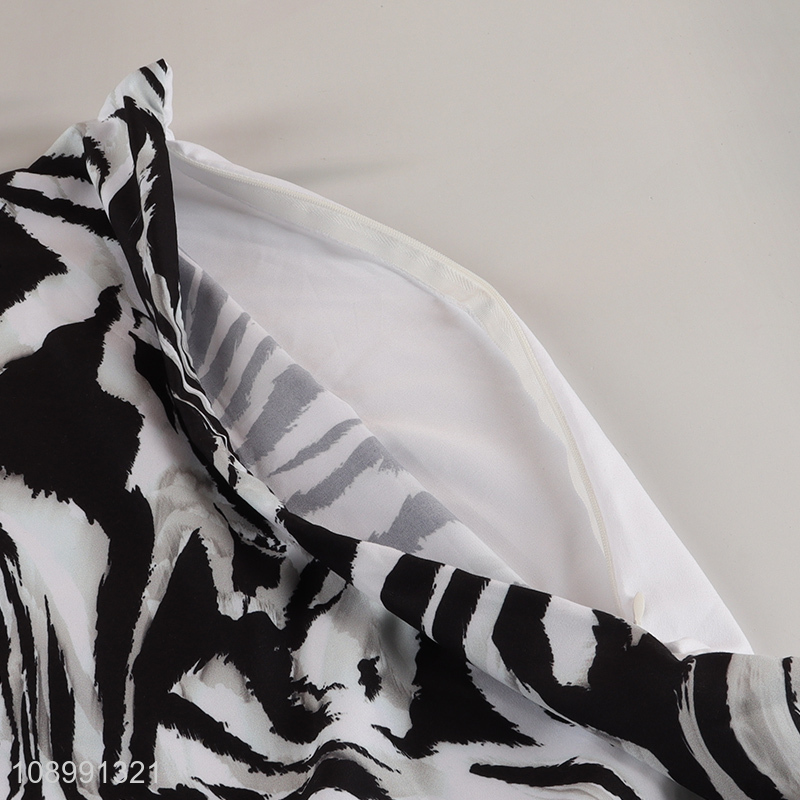 Hot Selling Zebra Skin Throw Pillow Covers for Sofa Couch