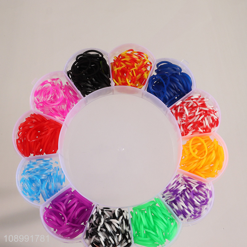 Wholesale Rainbow Rubber Bands Loom Bands DIY Bracelet Making Kit