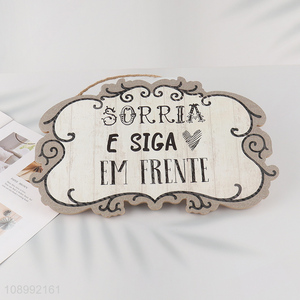 Top selling decorative wooden hanging sign door plate wholesale