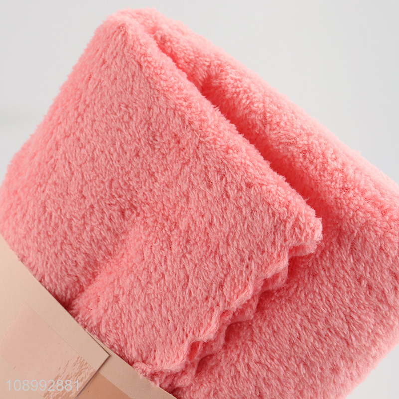 Low price multicolor soft polyester towel set for bathroom