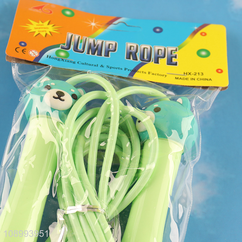 Top quality cartoon kids sports fitness jump rope for indoor outdoor