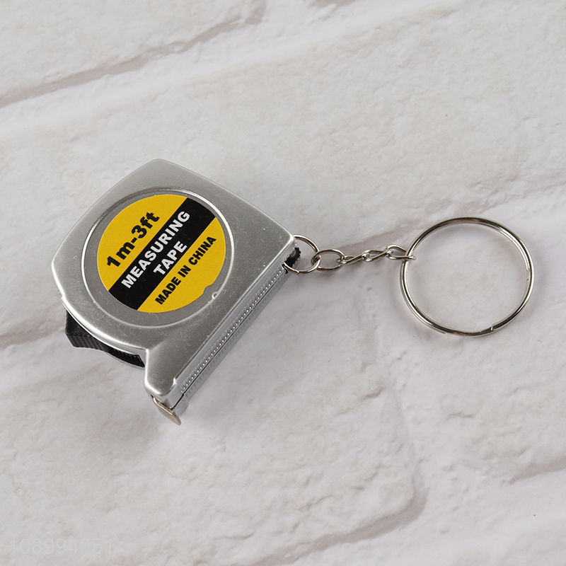 Factory price professional portable 1m mini retractable tape measure keychain