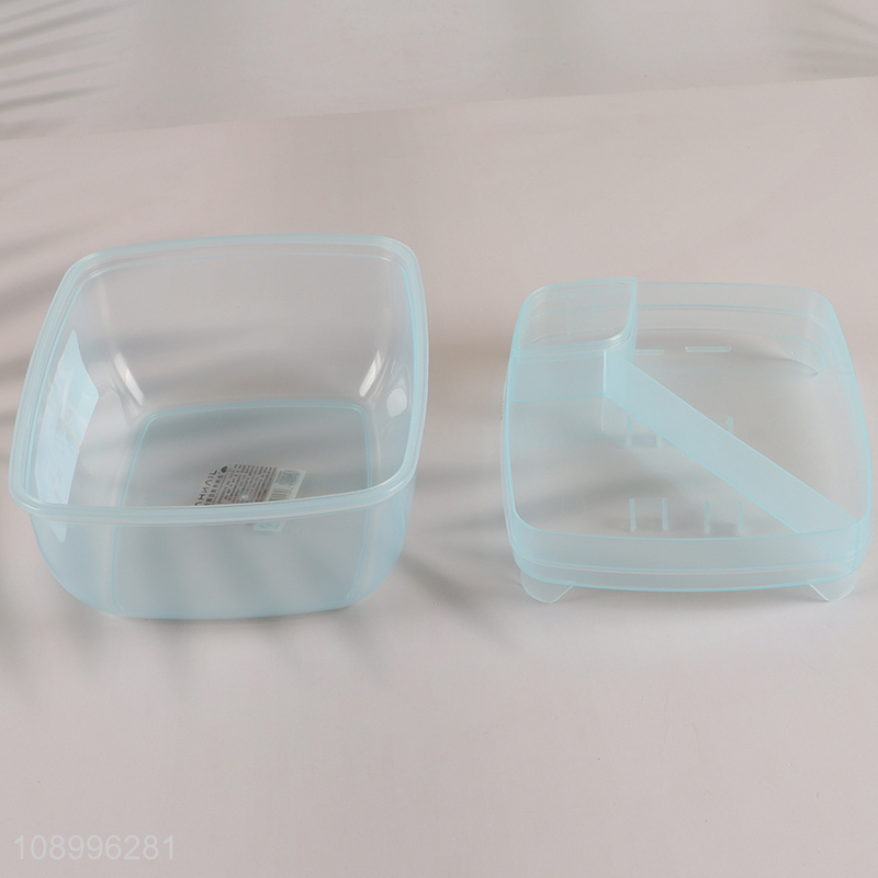 Good Quality 1.24L Multipurpose Plastic Food Container Meal Prep Container with Spoon & Fork