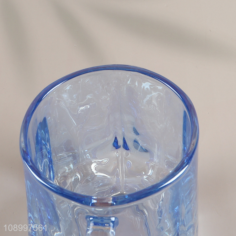 China Product Lead Free Glass Water Cup Drinking Glasses with Handle