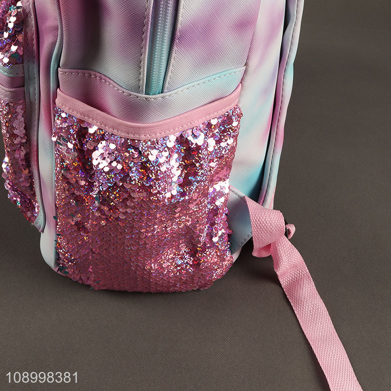 Factory Price Durable Sequin School Bag Backpack for Kids Toddlers