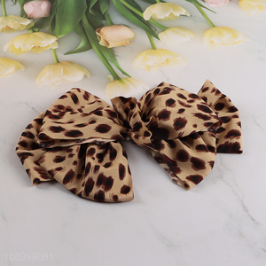 High Quality Leopard Print Hair Bows Fashion Hair Accessories