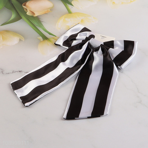 New Arrival Striped Hair Bows Non-Slip Fabric Hair Clips Hairpins