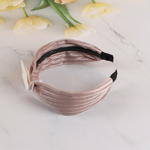 New Arrival Velvet Hair Hoop Fabric Headband Non-Slip Headband