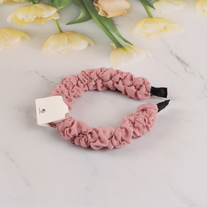 Factory Price Wide Headband Non-Slip Trendy Hair Hoop for Women