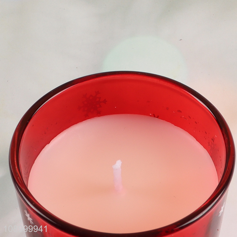 Good Quality Christmas Secented Paraffin Wax Jar Candles for Home