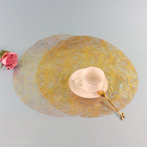 New arrival round home restaurant non-slip pvc dinner mat place mat