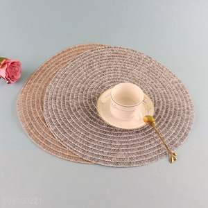 Most popular round tabletop decoration place mat dinner mat for home hotel